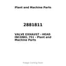 2881811 - VALVE EXHAUST - HEAD INCONEL 751