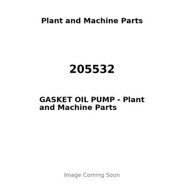 205532 - GASKET OIL PUMP