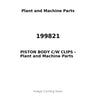 199821 - PISTON BODY C/W CLIPS