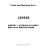 154916 - GASKET - HYDRAULIC PUMP