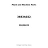 3683A022 - GASKET - TURBO OIL DRAIN
