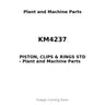 KM4237 - PISTON, CLIPS & RINGS STD