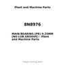 8N8976 - MAIN BEARING (PR) 0.25MM (NO LUB.GROOVE)