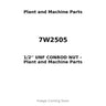 7W2505 - 1/2'' UNF CONROD NUT
