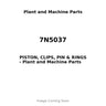 7N5037 - PISTON, CLIPS, PIN & RINGS