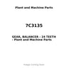 7C3135 - GEAR, BALANCER - 24 TEETH