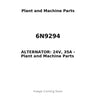 6N9294 - ALTERNATOR: 24V, 35A