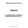 6N8103 - CYLINDER HEAD (LOADED)