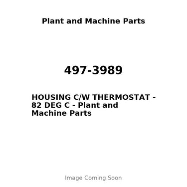 497-3989 - HOUSING C/W THERMOSTAT - 82 DEG C