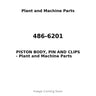 486-6201 - PISTON BODY, PIN AND CLIPS