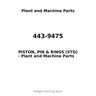 443-9475 - PISTON, PIN & RINGS (STD)