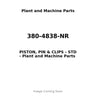 380-4838-NR - PISTON, PIN & CLIPS - STD