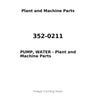 352-0211 - PUMP, WATER