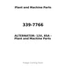 339-7766 - ALTERNATOR: 12V, 85A
