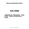 320-3060 - SENSOR GP, PRESSURE - FUEL & OIL