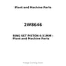 2W8646 - RING SET PISTON 0.51MM