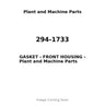 294-1733 - GASKET - FRONT HOUSING