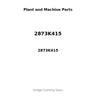 2873K415 - STARTER MOTOR - 24 VOLT 7.5KW 11 TEETH