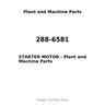 288-6581 - STARTER MOTOR