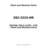282-2224-NR - PISTON, PIN & CLIPS - STD