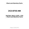 253-8755-NR - PISTON, PIN & CLIPS - STD