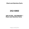 252-5002 - AIR FILTER - SECONDARY