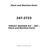 247-2723 - THRUST WASHER KIT - .007