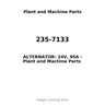 235-7133 - ALTERNATOR: 24V, 95A
