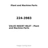224-3983 - VALVE INSERT INLET