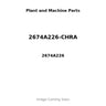 2674A226-CHRA - CARTRIDGE, TURBOCHARGER