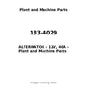 183-4029 - ALTERNATOR - 12V, 40A