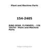 154-2405 - RING GEAR, FLYWHEEL - 126 TEETH