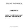 114-2579 - GASKET, INLET MANIFOLD