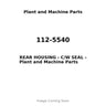 112-5540 - REAR HOUSING - C/W SEAL
