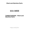 111-1653 - TURBOCHARGER