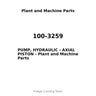 100-3259 - PUMP, HYDRAULIC - AXIAL PISTON