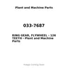 033-7687 - RING GEAR, FLYWHEEL - 126 TEETH