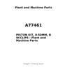 A77461 - PISTON KIT, 0.50MM, B W/CLIPS