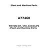 A77460 - PISTON KIT, STD, B W/CLIPS