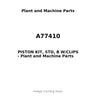 A77410 - PISTON KIT, STD, B W/CLIPS