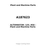 A187623 - ALTERNATOR: 12V, 95A