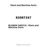 83987347 - BLOWER SWITCH