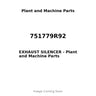 751779R92 - EXHAUST SILENCER