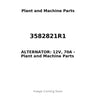 3582821R1 - ALTERNATOR: 12V, 70A