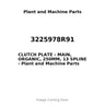 3225978R91 - CLUTCH PLATE - MAIN, ORGANIC, 250MM, 13 SPLINE