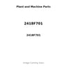 2418F701 - REAR CRANKSHAFT HOUSING & SEAL