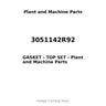 3051142R92 - GASKET - TOP SET