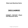 3051140R92 - GASKET - TOP SET