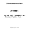 J903814 - PISTON BODY,1.00MM,W/CLIPS