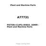 A77731 - PISTON+CLIPS+RINGS .50MM